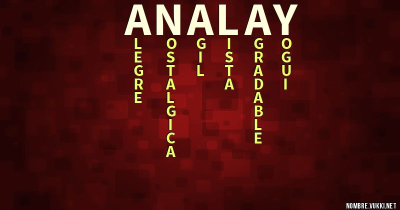 Acróstico analay