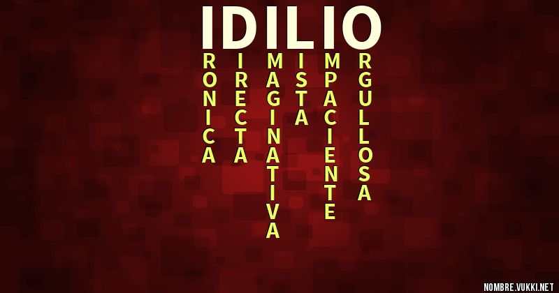 Acróstico idilio