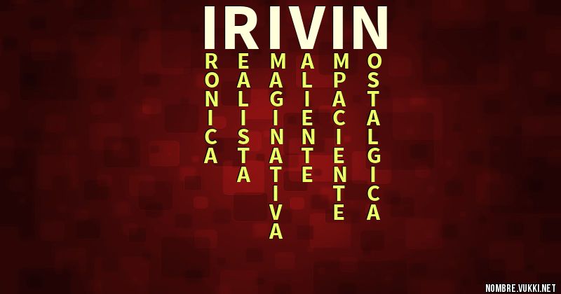 Acróstico irivin