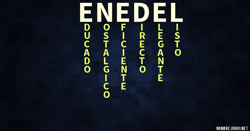 Acróstico enedel