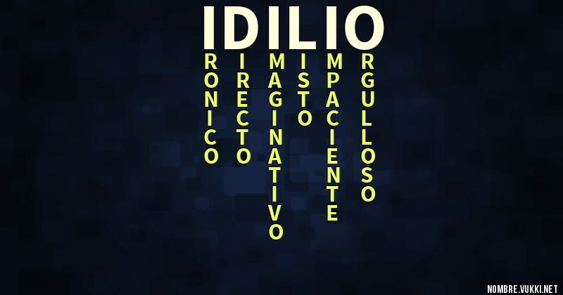 Acróstico idilio
