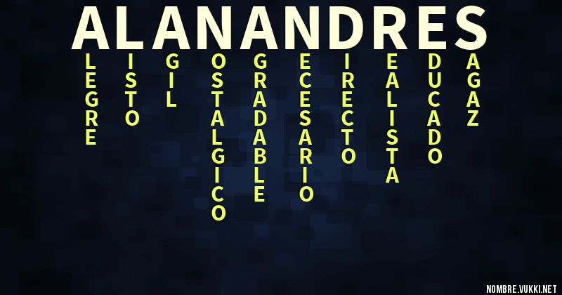Acróstico alan andres