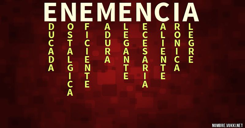 Acróstico enemencia