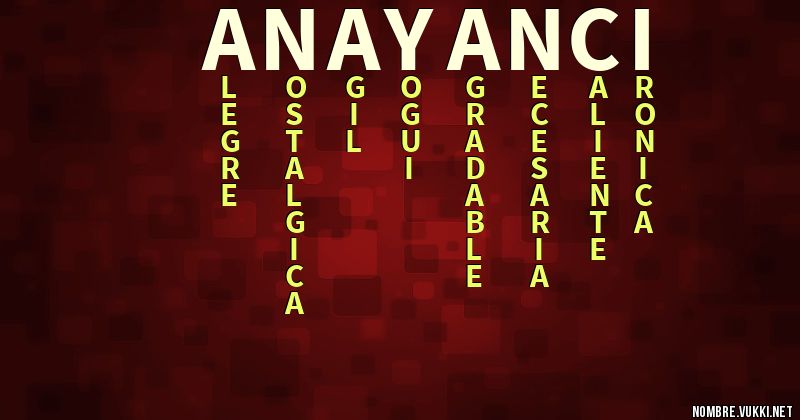 Acróstico anayanci