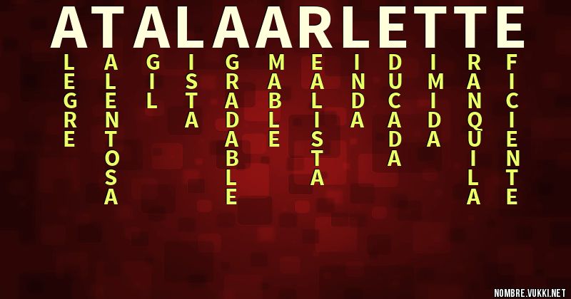 Acróstico atala arlette
