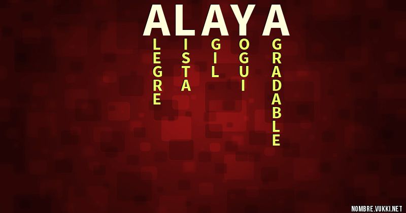 Acróstico alaya