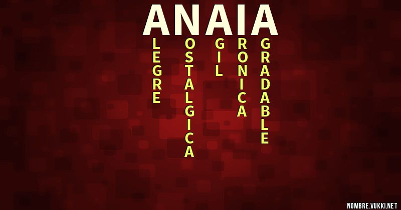 Acróstico anaia
