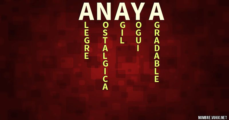 Acróstico anaya
