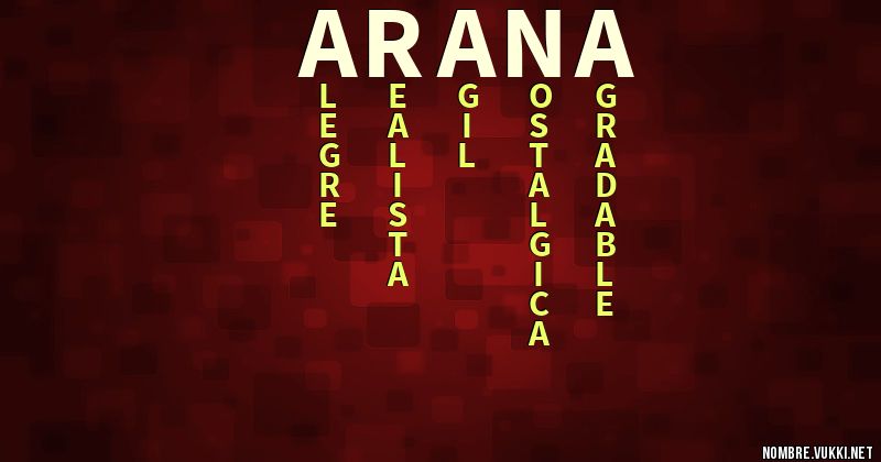 Acróstico arana