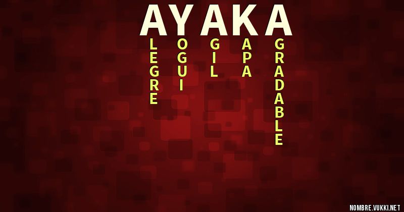 Acróstico ayaka