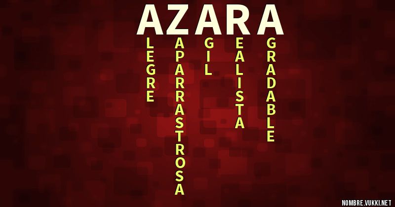 Acróstico azara