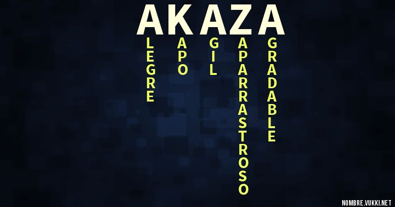 Acróstico akaza