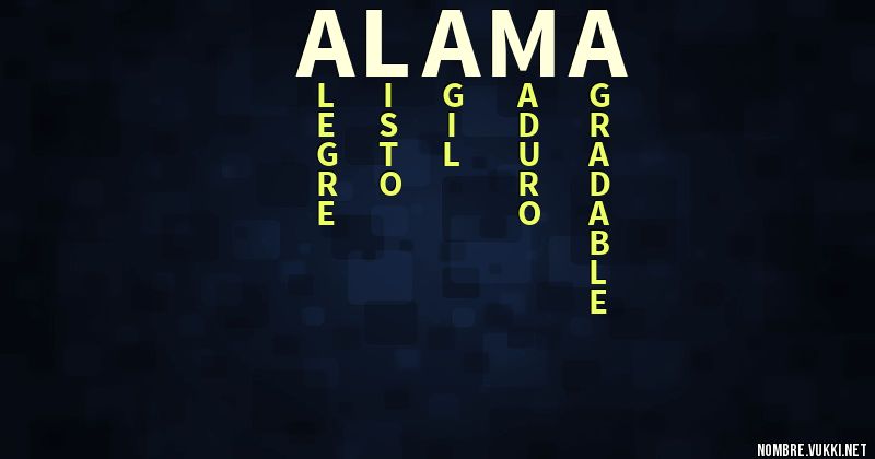 Acróstico alama