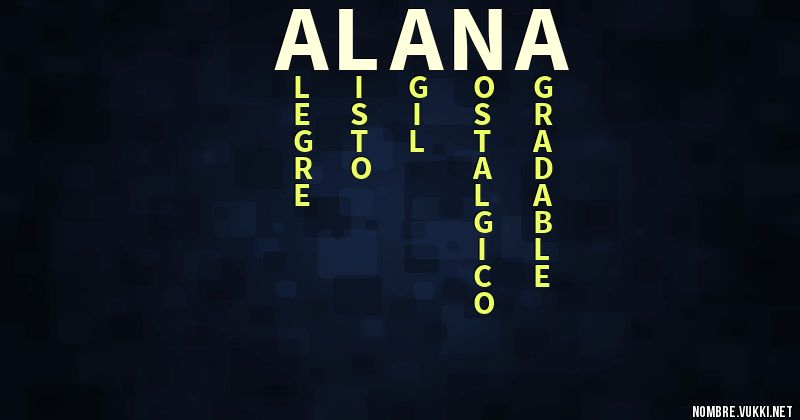 Acróstico alana