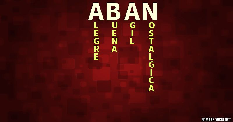 Acróstico aban