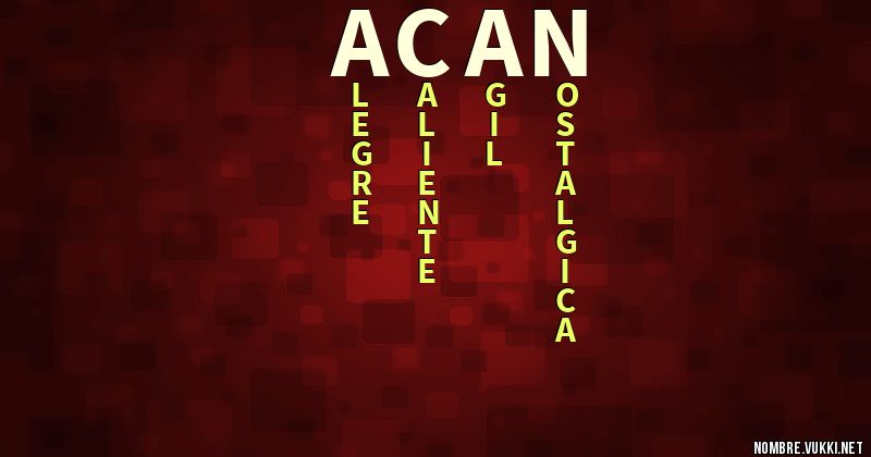 Acróstico acan