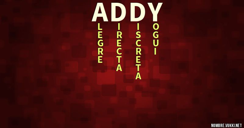 Acróstico addy