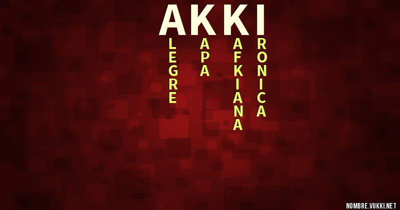 Acróstico akki