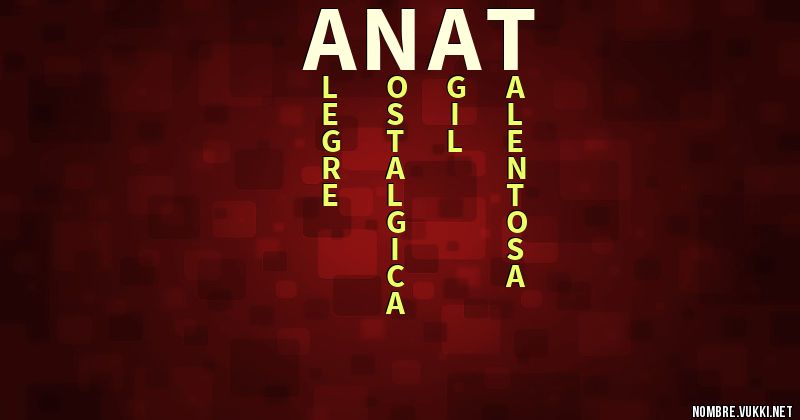 Acróstico anat