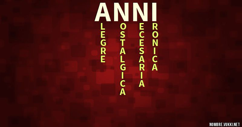 Acróstico anni