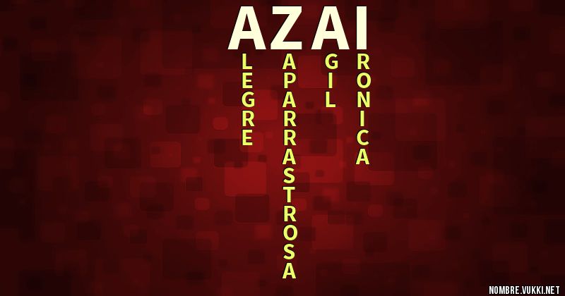 Acróstico azai