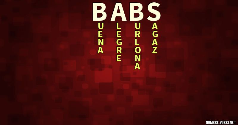Acróstico babs