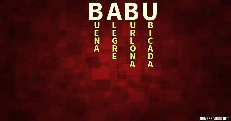 Acróstico babu