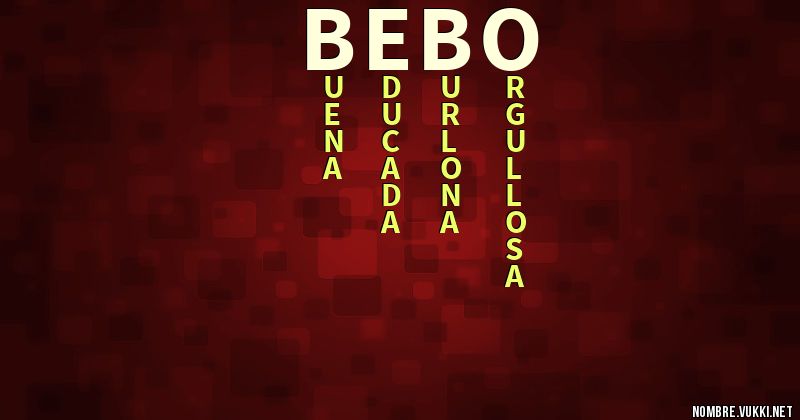 Acróstico bebo