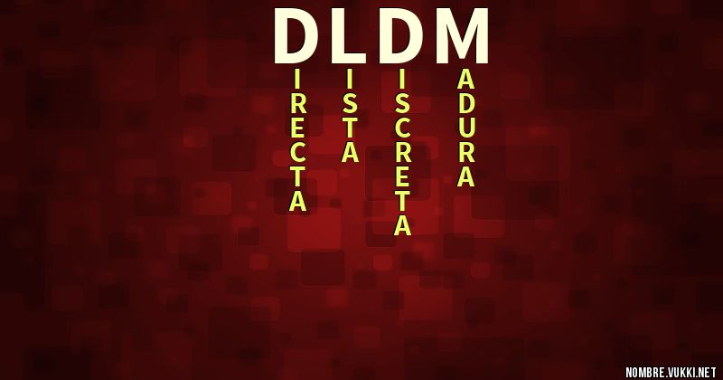 Acróstico dldm