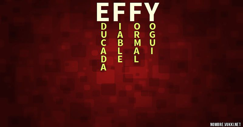 Acróstico effy