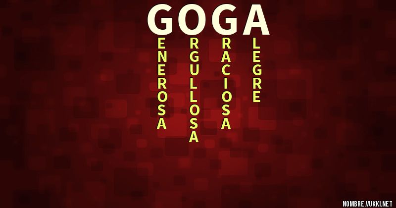 Acróstico goga