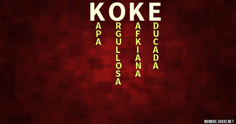 Acróstico koke