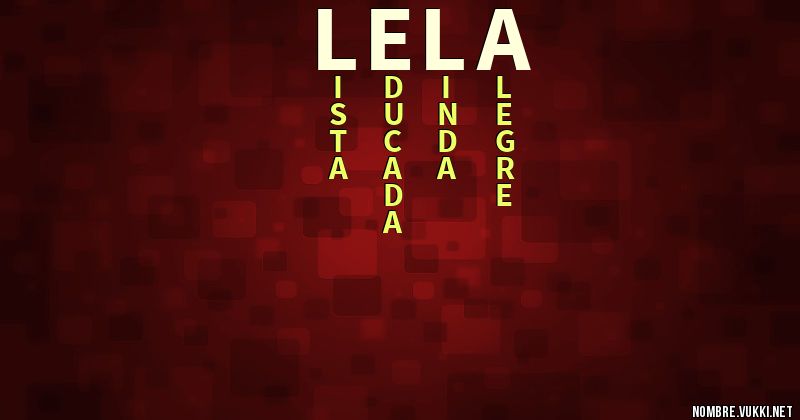 Acróstico lela