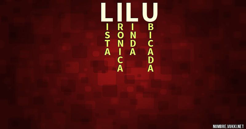 Acróstico lilu