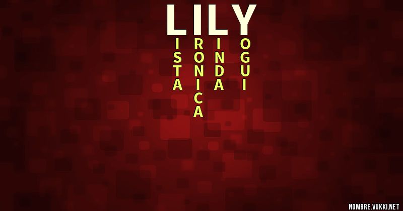 Acróstico lily