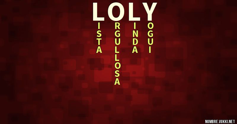 Acróstico loly