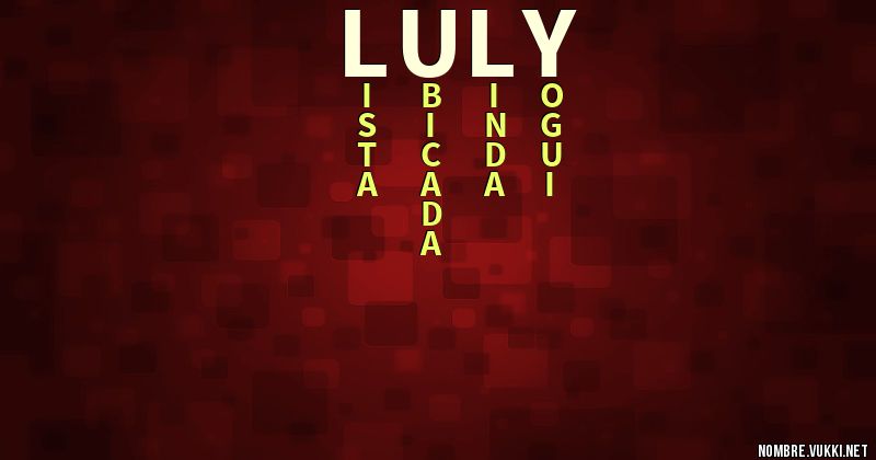 Acróstico luly