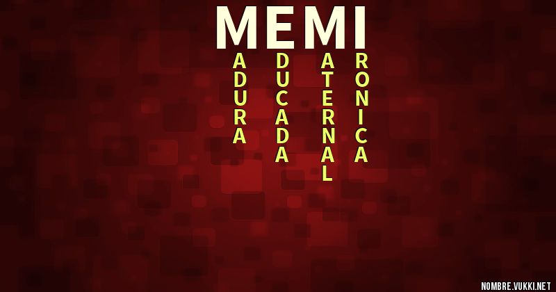 Acróstico memi