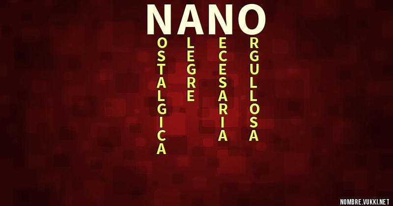 Acróstico nano