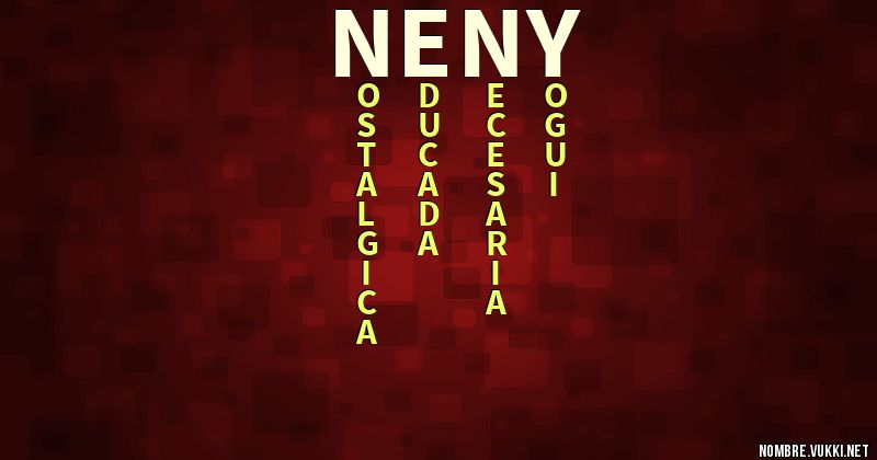 Acróstico neny