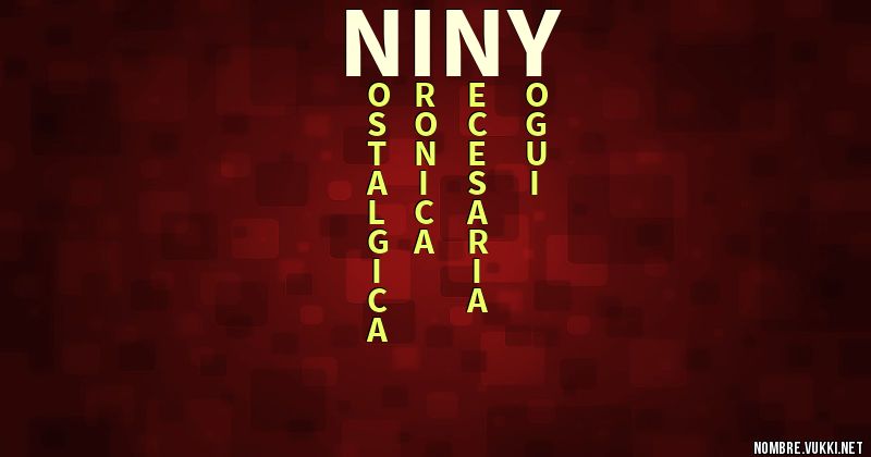 Acróstico niny