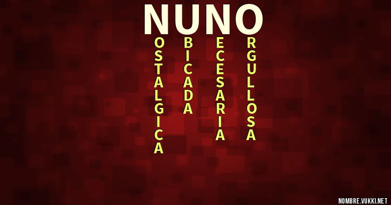 Acróstico nuno