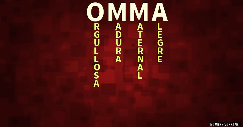 Acróstico omma