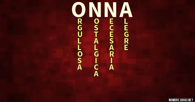 Acróstico onna