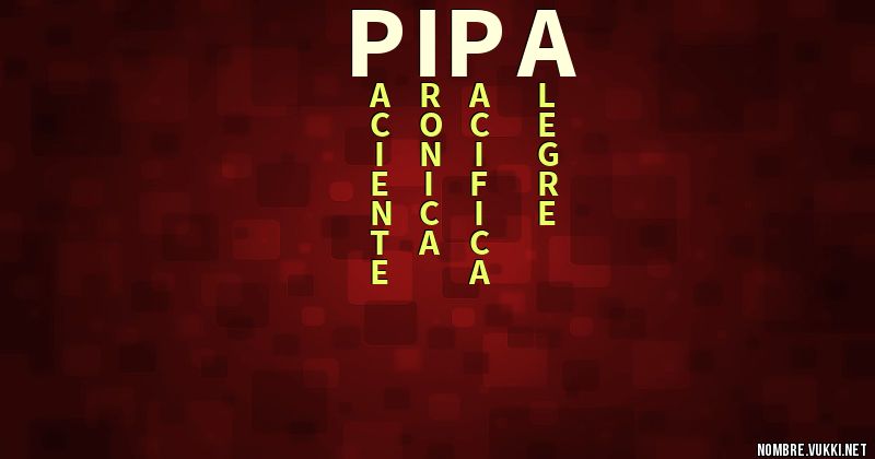 Acróstico pipa