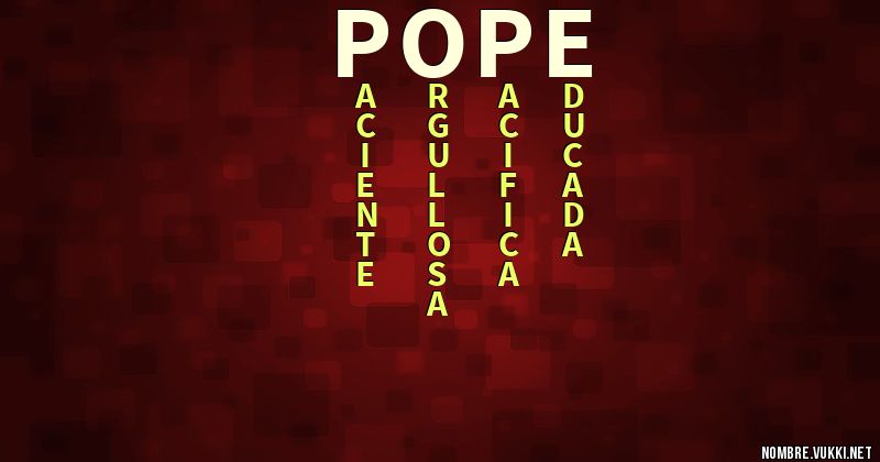 Acróstico pope