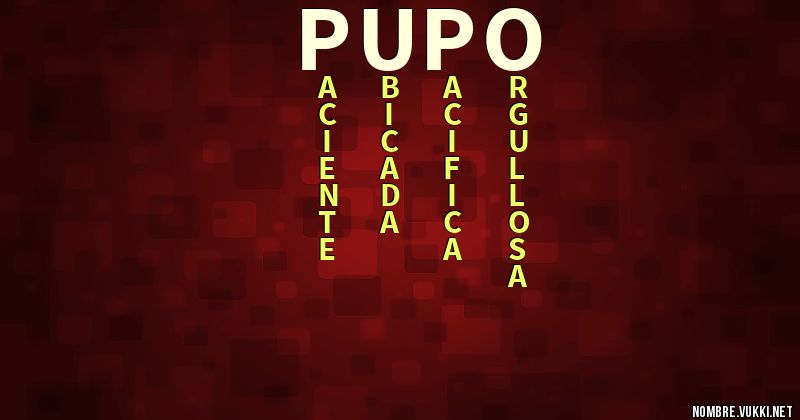 Acróstico pupo