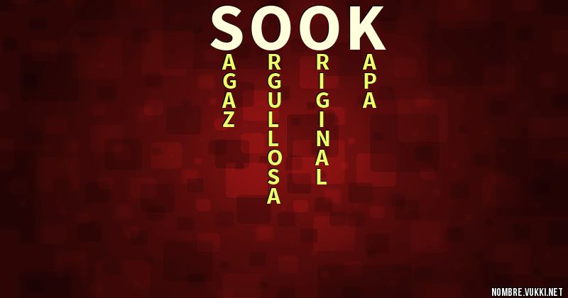Acróstico sook