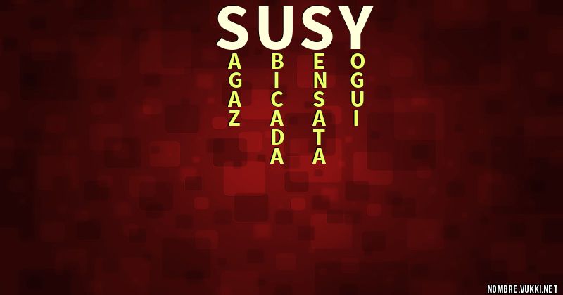 Acróstico susy