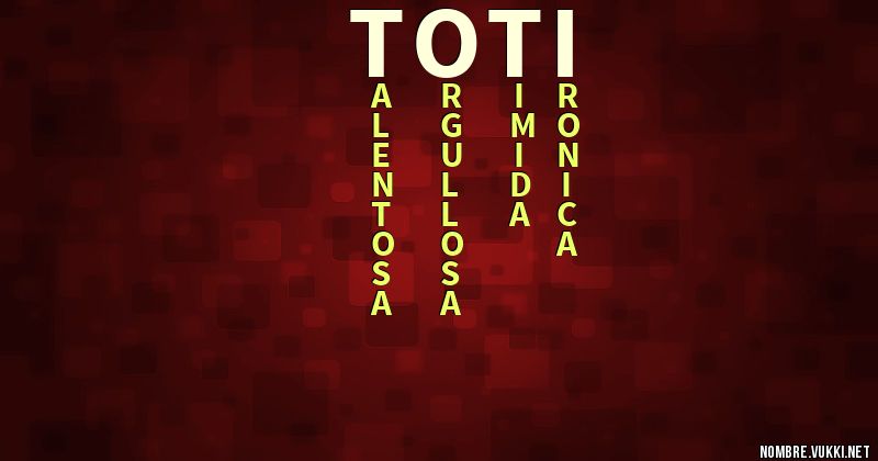 Acróstico toti